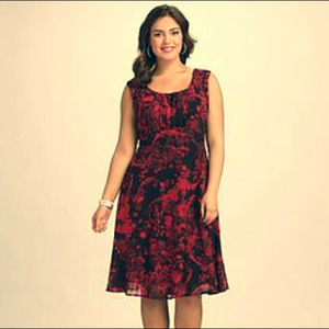 ❤️🖤 Dressbarn floral fit and flare cocktail dress